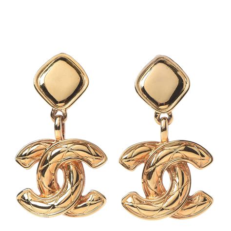 chanel copy earrings|chanel clip on earrings price.